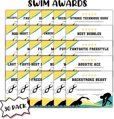 جوائز إنجاز فريق السباحة 30pk 8.5x11 "شهادات رائعة في نهاية العام لمدرب الاعتراف الرياضي للشباب يوزع مأدبة in Kuwait