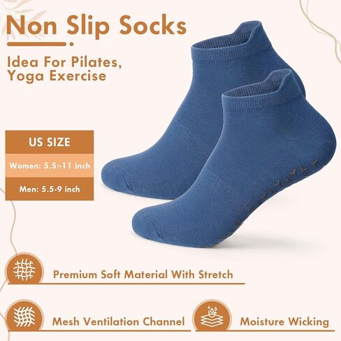 Chuarry 30 Pairs Non Slip Socks Non Skid Socks with Grips for Elderly Yoga Hospital Cushioned Sole Gripper for Men Women in Saudi Arabia