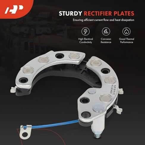 A-Premium Alternator Rectifier Compatible with Land Rover Range Rover 1993-1995 4.2L, Defender 110 1993 3.9L, Defender 90 1994-1995 3.9L, 14V Rectifier 8-35A Diodes in Saudi Arabia