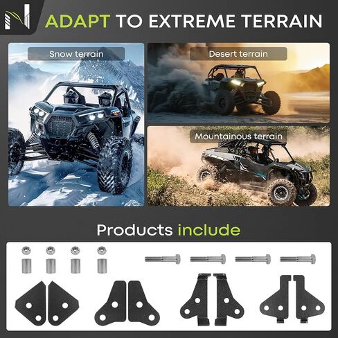 2 Inch Lift Kit for CF Moto UFORCE 1000/1000XL - Heavy-Duty Suspension Lift System, Fits Up to 28" Tires, Bolt-On Installation, Off-Road Performance Enhancement in Kuwait