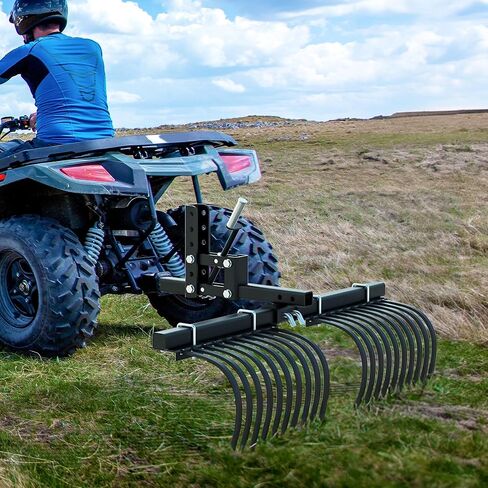 YITAMOTOR 50" Manual Implement Lift for ATV UTV, 1-Point Lift System with 2 Inch Receiver, Adjustable Height Lift for Disc Plows, Cultivators, Box Blades and Tow Behind Attachments in Saudi Arabia