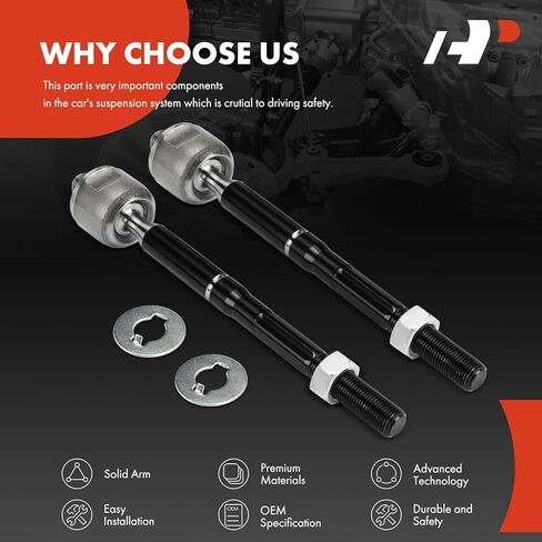 A-Premium 2 x Front Inner Tie Rod Ends, Compatible with Kia Sorento 2016 2017 2018 2019 2020, FWD in Saudi Arabia