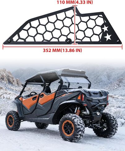 Air Intake Grill for CFMOTO ZForce 950 Sport & 4 800 Trail 2023-2025 Accessories, Aluminum Filter-Air Inlet Protection Covers Black Metal Mesh Engine Side Frog Skin Protector Bezel (2PCS) in Saudi Arabia