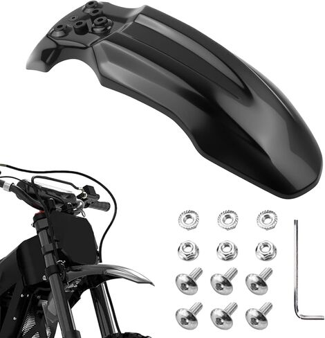 متوافق مع Tuttio Soleil 01 Ebike Front Fender Mud، واقي الطين للعجلة الأمامية المطورة لطراز CRF50 125CC Pit PRO Trail Dirt Bike (أسود) in Kuwait