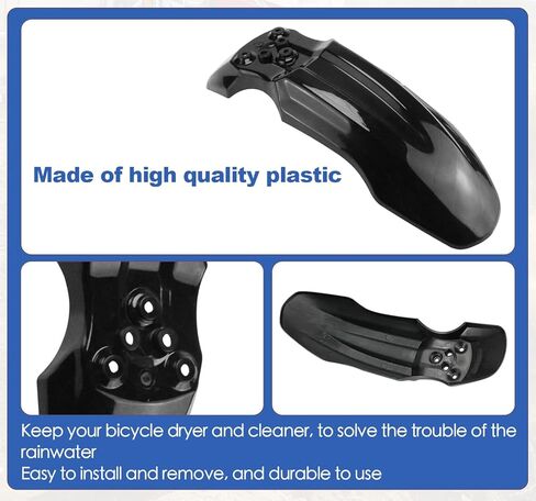 متوافق مع Tuttio Soleil 01 Ebike Front Fender Mud، واقي الطين للعجلة الأمامية المطورة لطراز CRF50 125CC Pit PRO Trail Dirt Bike (أسود) in Kuwait