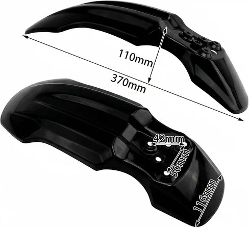 متوافق مع Tuttio Soleil 01 Ebike Front Fender Mud، واقي الطين للعجلة الأمامية المطورة لطراز CRF50 125CC Pit PRO Trail Dirt Bike (أسود) in Kuwait