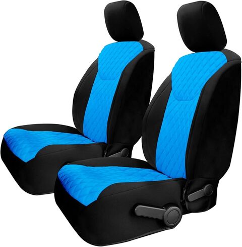 أغطية مقاعد السيارة الملائمة المخصصة من FH Group مصنوعة خصيصًا لسيارة Jeep Wrangler JL 4DR 2018-2024 أغطية مقاعد السيارات المقاومة للماء من النيوبرين Ultraflex - مجموعة كاملة باللون الأرجواني in Saudi Arabia