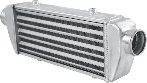 Universal Aluminum Intercooler 18.5''x6.6''x2.7" Front Mount Intercooler 2.2'' Inlet and Outlet Universal Aluminum Turbo Intercoolers Replacement for Turbo Charger System in Kuwait