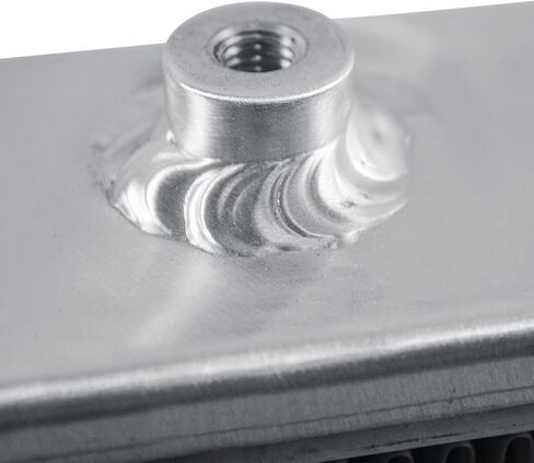 Universal Aluminum Intercooler 18.5''x6.6''x2.7" Front Mount Intercooler 2.2'' Inlet and Outlet Universal Aluminum Turbo Intercoolers Replacement for Turbo Charger System in Kuwait