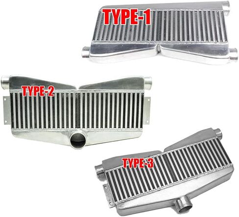 Rev9 IC-016 IC-016 Twin Turbo Intercooler Type-2، تصميم القضبان والألواح، هيكل من الألومنيوم، وظيفة مخصصة للتطبيق العالمي in Kuwait