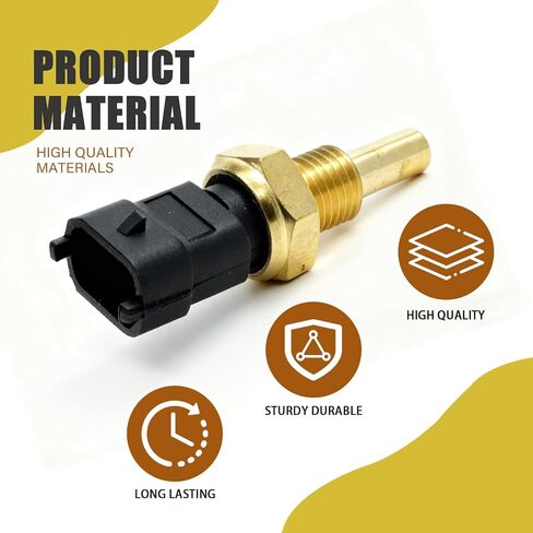 Engine Coolant Temperature Sensor Compatible with GMC Acadia, Cadillac SRX STS, Chevy Traverse, Buick Enclave Allure Lacrosse, Replace 12639899 213-4777 in Kuwait
