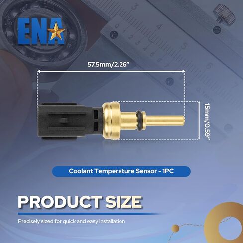ENA Engine Coolant Temperature Sensor Compatible with Toyota Camry Highlander Tacoma Lexus RX350 RX450h LC500h LC500 1.8L 2.5L 3.5L L4 V6 2016 2017 2018 2019 2020 2021 2022 2023 2024 Replaces TX273 in Saudi Arabia
