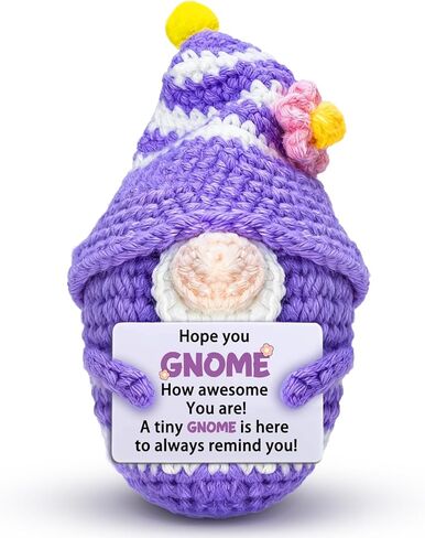 Galentines Gnomes هدية للنساء والرجال مضحك اليدوية الكروشيه التماثيل الإيجابية العاطفية ملهمة الدعم الهدايا لصديق Bestie زملاء العمل عيد ميلاد عيد الحب جنوم الحلي in Kuwait