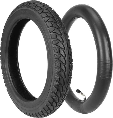 Heavy-Duty 14x2.125 Tire and Tube Set - 14 Inch 57-254 E-Bike Tire Tube with Angled Valve Stem for Replacement Electric Scooters and E-Bike Tires 1 Set in Kuwait