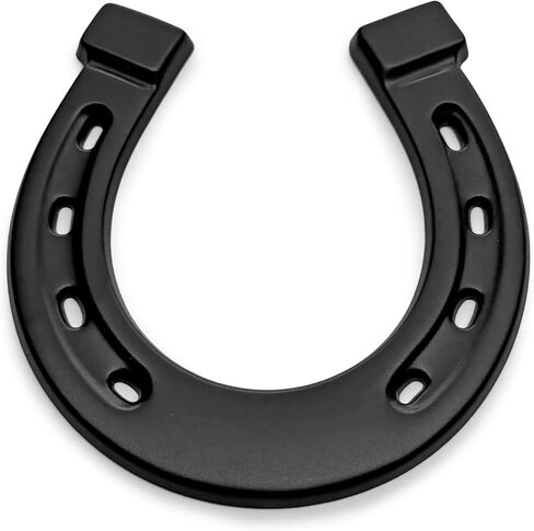 The Horseshoe Car Badge Emblem in Matte Black – ABS Resin Composite, Chrome Finish 3D Decal for Vehicle Exterior in Saudi Arabia