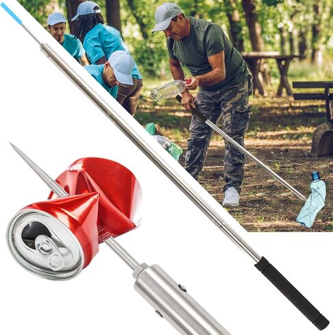 Trash Pickup Tool,62 Inch Stainless Steels Trash Picker Grabber Heavy Duty Tip Lightweight & Reinforcement Extra Long Debris Nabber Litter Picker Grabber Durability Sponge Handle in Saudi Arabia