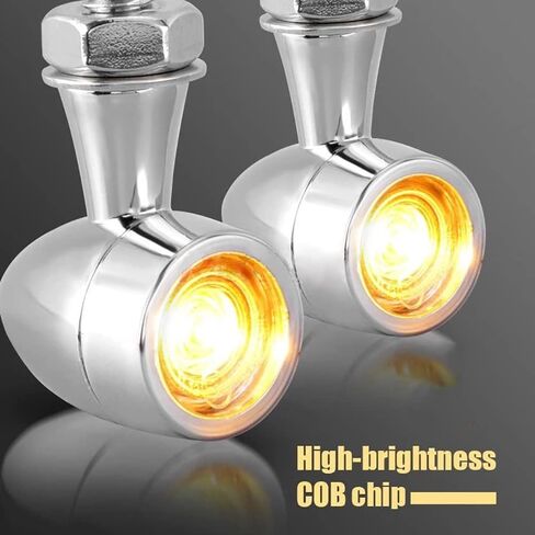8mm/0.3" 12V Motorcycle LED Turn Signal Light Bullet Motorcycle Metal Vintage LED Small Turn Signal Street Car Dirt Bike Mini Turn Signals Signal Indicator Signal Light in Saudi Arabia