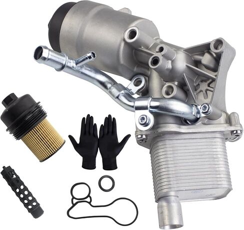 Engine Oil Filter Housing assembly Compatible with 2011-2018 1.4L Turbo Chevrolet Cruze Sonic Trax Buick Encore in Saudi Arabia