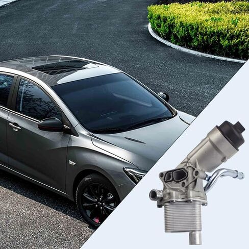 Engine Oil Filter Housing assembly Compatible with 2011-2018 1.4L Turbo Chevrolet Cruze Sonic Trax Buick Encore in Saudi Arabia