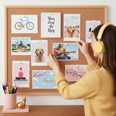 50 Set Magnetic Push Pins, Flat Push Pin, Magnetic Thumb Tacks for Wall Bulletin Board Poster and Photo Hangers (Gold) in Saudi Arabia