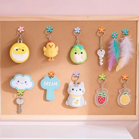 50Pcs Flower Push Pins, Cute Flower Thumb Tacks, Colorful Decorative Push Pins for Corkboard Bulletin Board Hanging Posters Wall Office Home and Classroom Organization in Saudi Arabia