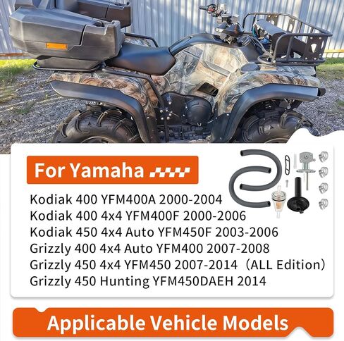 Petcock Fuel Tank Cock & Lever For Yamaha Kodiak Grizzly 400 450 YFM400 YFM450 YFM400A/F Grizzley 450 2000-2014 5GH-24500-10-00 in Saudi Arabia