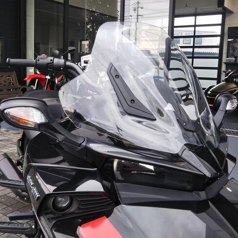 New Motorcycle Windshield Deflector Compatible with Can Am Spyder F3-S, Windscreen Acrylic Aluminum Alloy Bracket Air Deflectors Spoiler Protector for Spyder F3 F3-S in Saudi Arabia