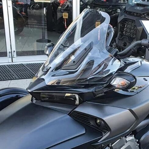 New Motorcycle Windshield Deflector Compatible with Can Am Spyder F3-S, Windscreen Acrylic Aluminum Alloy Bracket Air Deflectors Spoiler Protector for Spyder F3 F3-S in Saudi Arabia