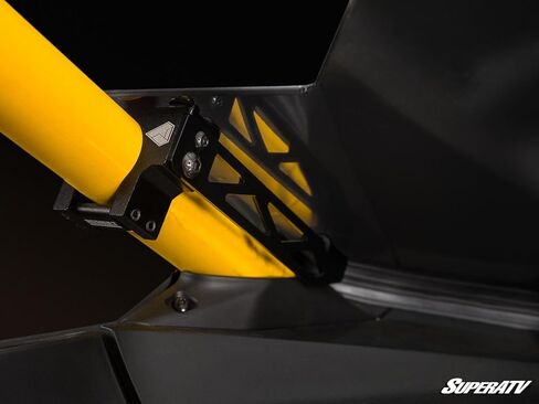 SuperATV Assault Industries Half Windshield Compatible with Maverick R, XR Optic Hard Coating, 1/4" Polycarbonate 250x Stronger Than Glass, Superior Protection and Sleek Style, USA Made in Saudi Arabia