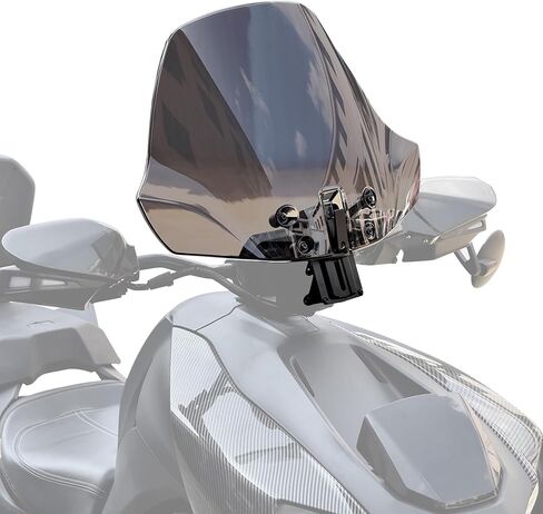 Dark Tinted XXL Adjustable Windshield for Can-Am Ryker, Front Wider Adventure Wind Deflector Dustproof Hard Coated Windscreen for Can Am Ryker All Models Accessories (Replace #219401032) in Saudi Arabia