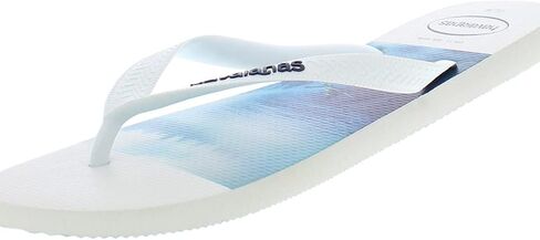 Havaianas Hype FC Mens Sandals Size 11/12, Color: White/White/Blue-White in Saudi Arabia