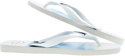 Havaianas Hype FC Mens Sandals Size 11/12, Color: White/White/Blue-White in Saudi Arabia