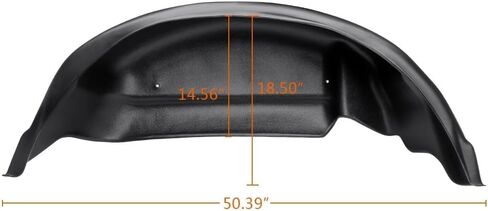 G-PLUS 2PCS Rear Wheel Well Liner Guards Compatible with Ford F150 2015 2016 2017 2018, Not Fit Raptor, Wheel Well Guards Fenders in Saudi Arabia