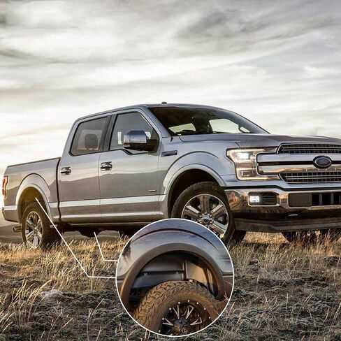 G-PLUS 2PCS Rear Wheel Well Liner Guards Compatible with Ford F150 2015 2016 2017 2018, Not Fit Raptor, Wheel Well Guards Fenders in Saudi Arabia