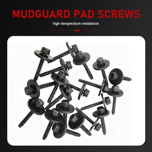 WZP 20 PCS Fender Liner Screws, Auto Body Fender Screws Bolt Fasteners, Car Accessories Bumper Screws, Replace # 11570498, Compatible with GM, Chevy, Camaro, Colorado, Cadillac, Buick, Cruze, BMW in Saudi Arabia
