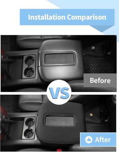 غطاء مسند ذراع وحدة التحكم المركزية Voodona متوافق مع Chevy Silverado 2007-2013، لسيارة Chevy Avalanche/Suburban/Tahoe 2007-2013، لسيارة GMC Yukon 2007-2013 in Saudi Arabia