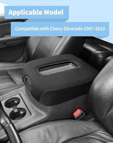 غطاء مسند ذراع وحدة التحكم المركزية Voodona متوافق مع Chevy Silverado 2007-2013، لسيارة Chevy Avalanche/Suburban/Tahoe 2007-2013، لسيارة GMC Yukon 2007-2013 in Saudi Arabia