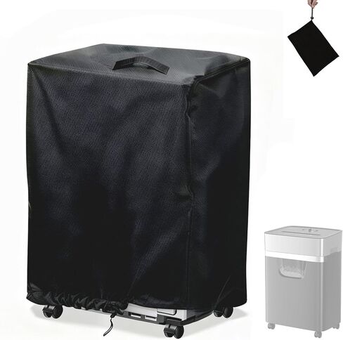 غطاء تمزيق الورق متوافق مع BONSEN S3112، مقاوم للماء 420D أكسفورد 12 ورقة و16 ورقة أغطية تمزيق بطاقات الائتمان ذات القطع الصغير للمكتب المنزلي، غطاء فقط (15.6 بوصة طول × 10.6 بوصة عرض × 19.7 بوصة ارتفاع) in Kuwait