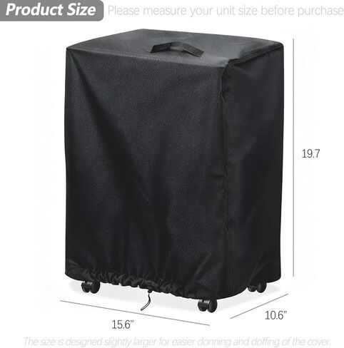 غطاء تمزيق الورق متوافق مع BONSEN S3112، مقاوم للماء 420D أكسفورد 12 ورقة و16 ورقة أغطية تمزيق بطاقات الائتمان ذات القطع الصغير للمكتب المنزلي، غطاء فقط (15.6 بوصة طول × 10.6 بوصة عرض × 19.7 بوصة ارتفاع) in Kuwait