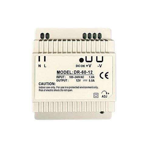 1pcs 60W 5V 12V 15V 24V Output Voltage DR-60 Series Din Rail Type Small Volume Switching Power Supply Transformer(DR-60-5) in Saudi Arabia