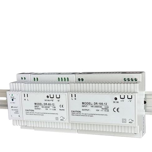 1pcs DR Series 15W 60W 100W Switching Power Supply 5V12V15V24V DIN-Rail Mounting Transformer(DR-15-5V 2.4A) in Saudi Arabia
