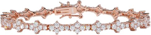 Moissanite Tennis Bracelet for Women & Men, 925 Sterling Silver 18K White Gold Plated, D Color VVS1, Sparkling Diamond Tennis Chain, Luxury Jewelry Gift with GRA Certificate in Saudi Arabia