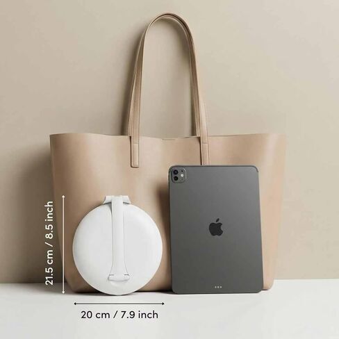 مرآة مكياج مكبرة للسفر من فانسي 10 مرات مع أضواء، قابلة لإعادة الشحن، حامل بارتفاع 8 بوصات، 3 أوضاع ألوان قابلة للتعتيم، مرآة زينة LED محمولة (أبيجيل) in Kuwait