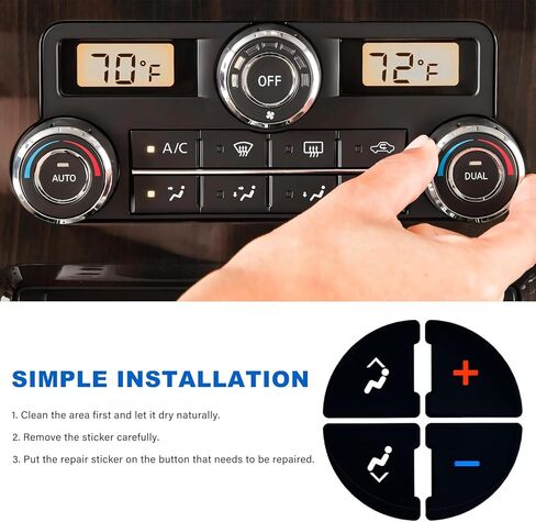 Rear Radio Volume Control, AC Panel Sticker & Radio Volume Control Knob Replaces OEM 22912547, Automotive Dash Button Repair Kit for 2007-2015 Tahoe Suburban Avalanche in Saudi Arabia