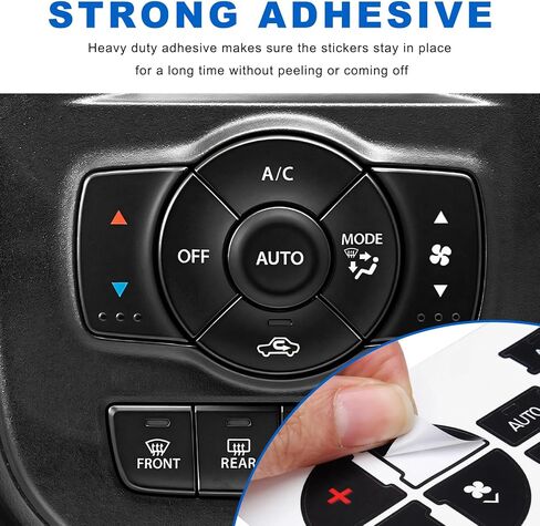 Rear Radio Volume Control, AC Panel Sticker & Radio Volume Control Knob Replaces OEM 22912547, Automotive Dash Button Repair Kit for 2007-2015 Tahoe Suburban Avalanche in Saudi Arabia