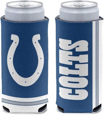 WinCraft NFL Indianapolis Colts Slim Can Cooler، ألوان الفريق، مقاس واحد in Saudi Arabia