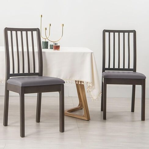 PU Chair Cover,Leather Chair Cover,Dining Room Chair Cover,Waterproof and Stain-Resistant,Stretchable and Elastic Fabric(White) in Saudi Arabia