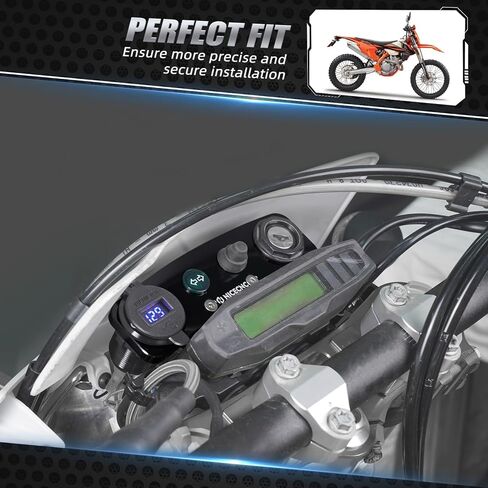 NICECNC Dirt Bike Ignition Device Relocation Dash Kit Aluminium Compatible with KTM 150-500 XC-W XCF-W EXC EXC-F 2017-2023,Compatible with Husqvarna 150-501 TE FE FE-S 2017-2023,See Fitment in Saudi Arabia