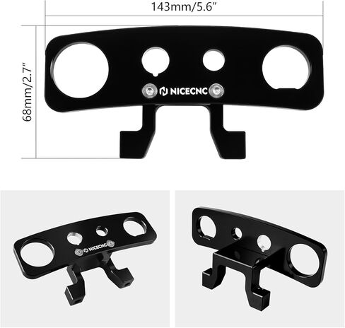NICECNC Dirt Bike Ignition Device Relocation Dash Kit Aluminium Compatible with KTM 150-500 XC-W XCF-W EXC EXC-F 2017-2023,Compatible with Husqvarna 150-501 TE FE FE-S 2017-2023,See Fitment in Saudi Arabia