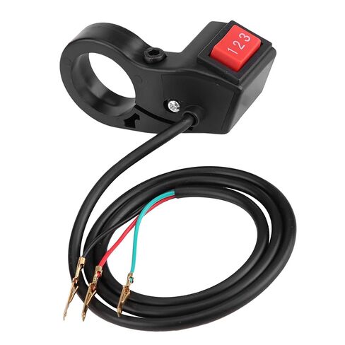 مفتاح 3 سرعات، مفتاح مقود 22 مم 7/8 بوصة للدراجات النارية، مفاتيح وحدة بلاستيكية 3 سرعات مع طول كابل 22.8 بوصة لأي دراجة شارع، دراجة إلكترونية، سكوتر in Kuwait